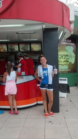 I drank juice the orange and anana