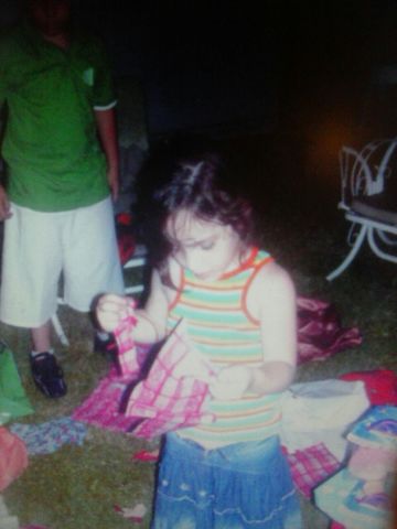 In the christmas I opened my gift