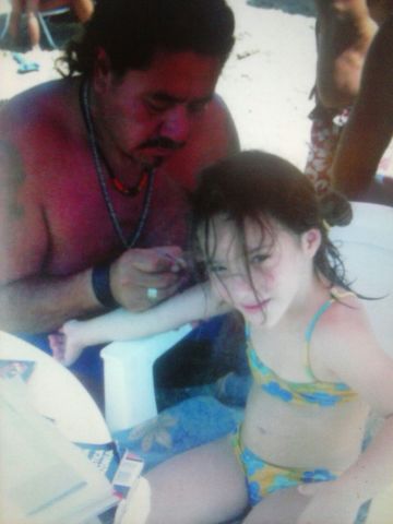 The boy did a tattoo in my arm