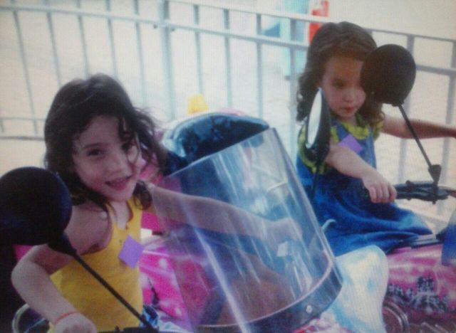 I drove the motorbike in the game with a friend