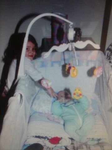 I slept on my cradle in my old house