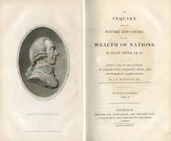 Adam Smith writes "The Wealth of Nations"