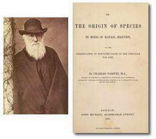 Darwin publishes "On the Origin of the Species"