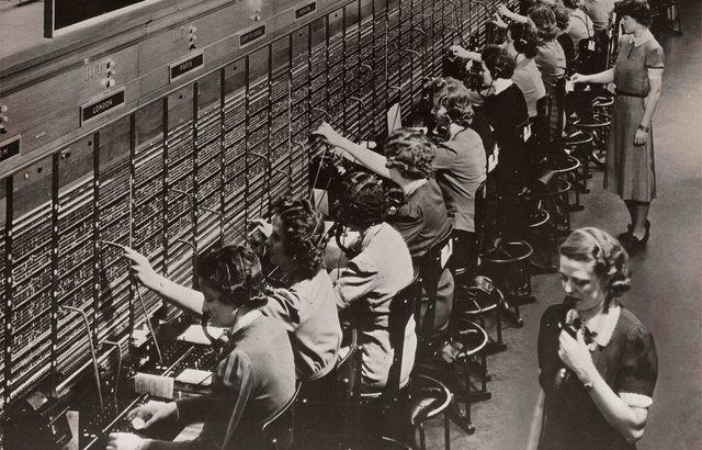 la primera central Telefónica