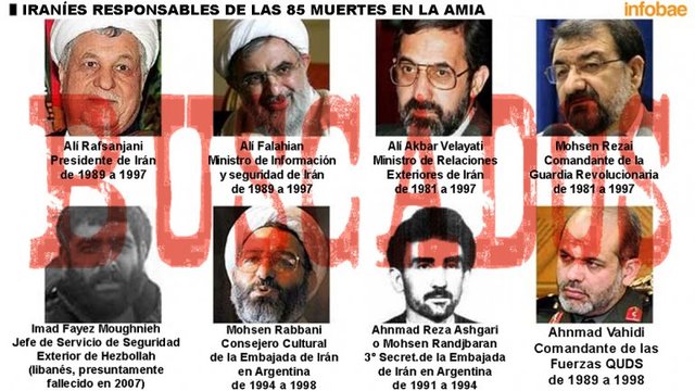 captura de los diplomáticos iraníes Abás Zarrabi Krorasani, Mahvash Musef Gholan Reza, Ahmad Allameh Falsafi y Akbar Parvaresch.