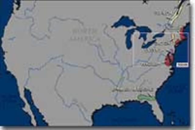 British arrived in the New World and established