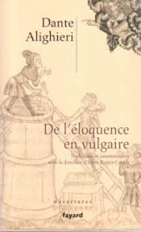 Dante termina su "De vulgari eloquentia" en Latín