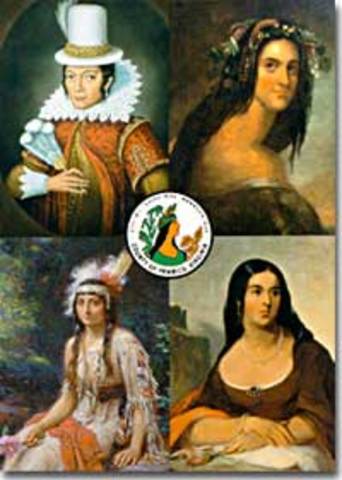 Powhatan accepted peace with the English.