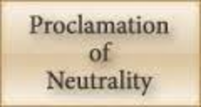 Proclamation of Neatrality