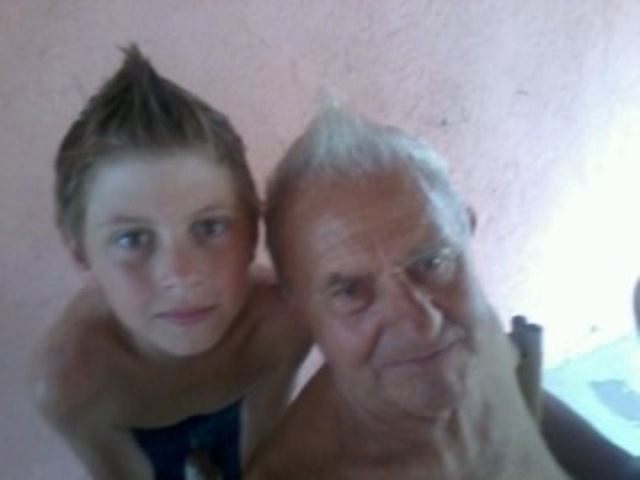 with mi grandfather