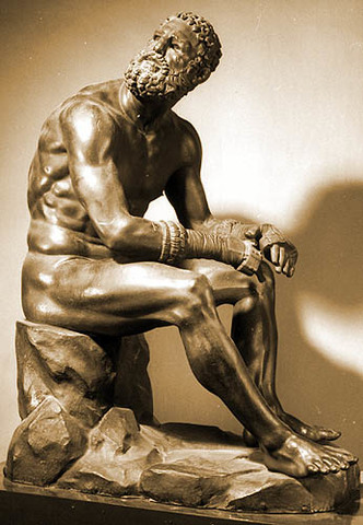 Greek thinking statue