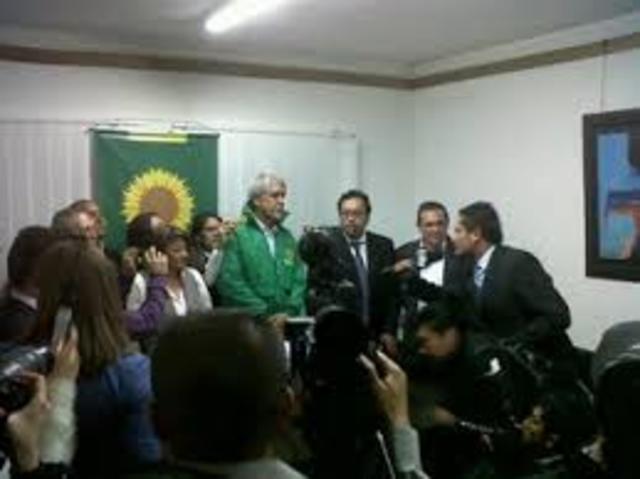 abandono el partido Verde y petición a Alianza Social Indígena