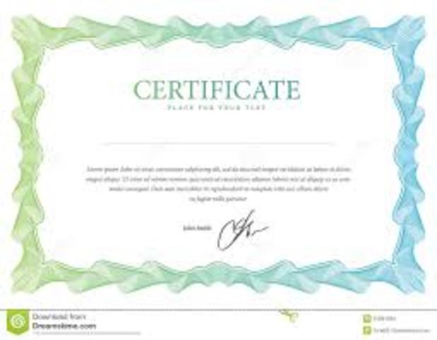 Vanesa obtuvo su certificado de ingles