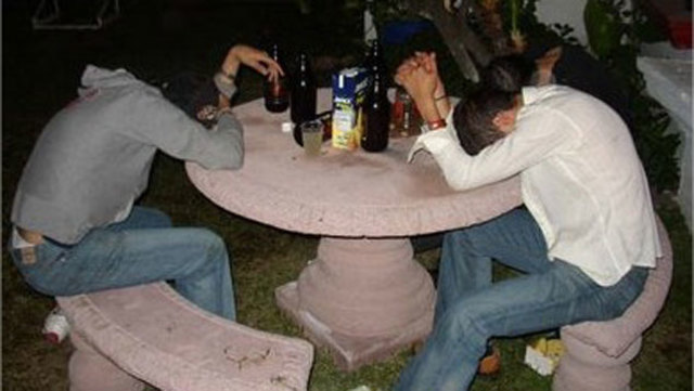 Se emborracho por primera vez