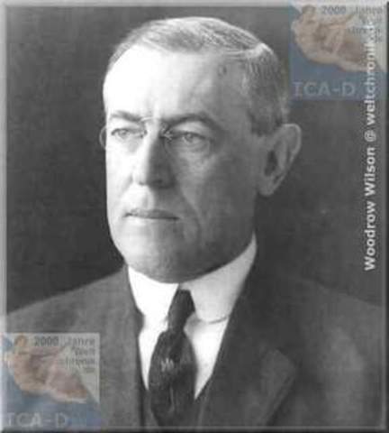 Under Woodrow Wilson, America announces Neutrality.