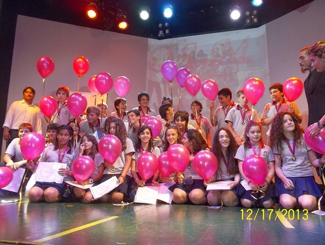 This was a picture of the cloosing ceremy of elementary school