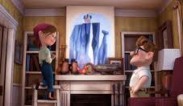 Carl promises Ellie they will have a house on Paradise Falls