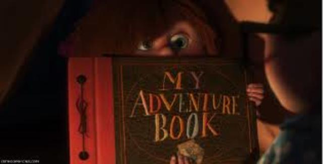 Ellie shows Carl her adventure book