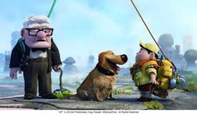 Carl and Russell meet Dug