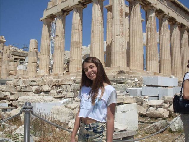 I visited the parthenon in Athenas, Greece.