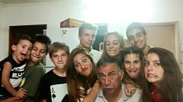 That were all my cousins and my grandfather on your birthday.