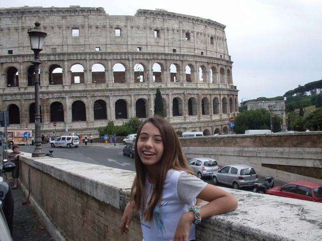 I went to the Coliseum, Rome with my dad.
