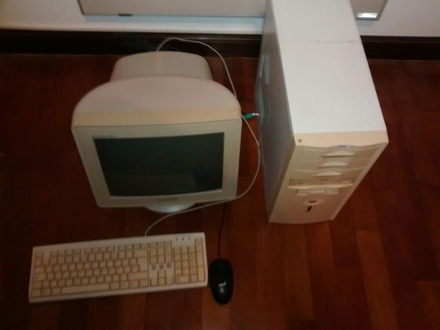 La primera ves que uso una computadora