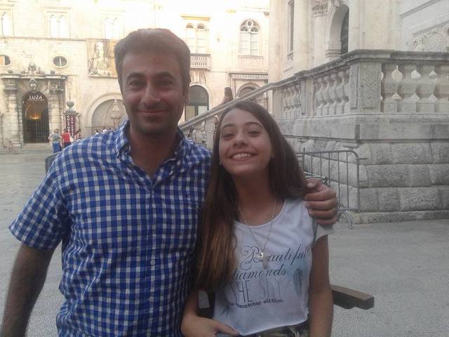 I walked with my dad in the catedral of Bosnia.