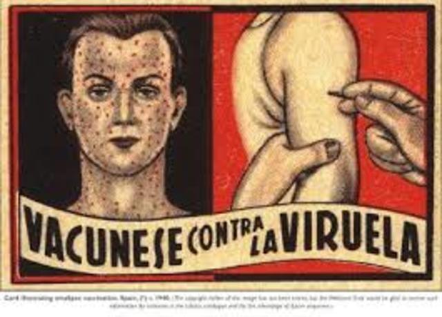 1ª vacuna contra la viruela humana.  1ª vacuna contra la viruela humana.