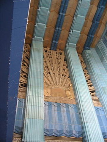 terracota sunbrust. Eastern Columbia Building.