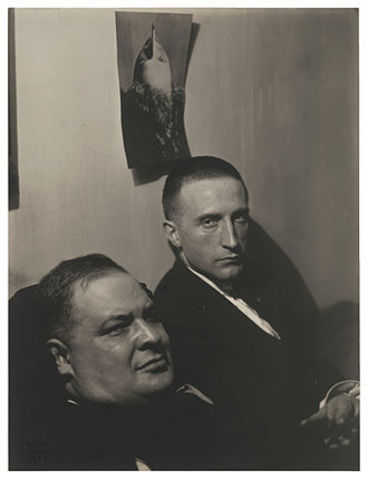 Man Ray, Marcell Duchamp and J. Stella.