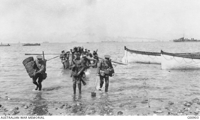 Arrival at Gallipoli