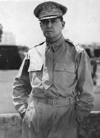 General MacArthur lands