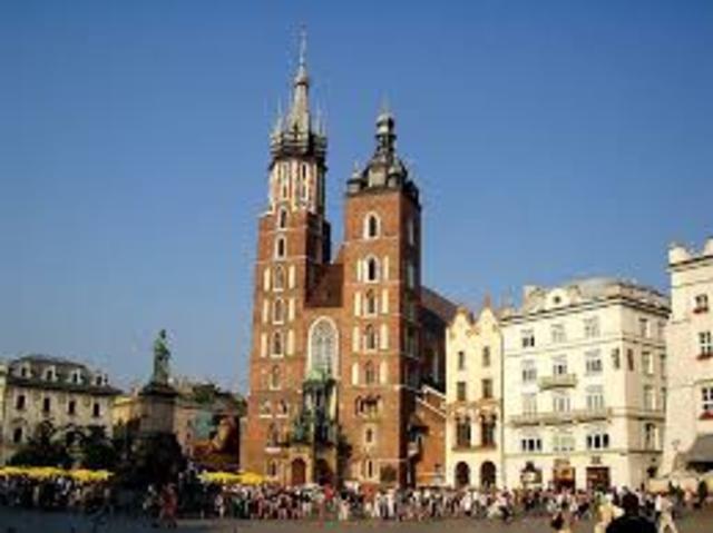 Ankunft in Krakau