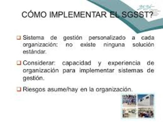IMPLEMENTACION DEL SG-SST