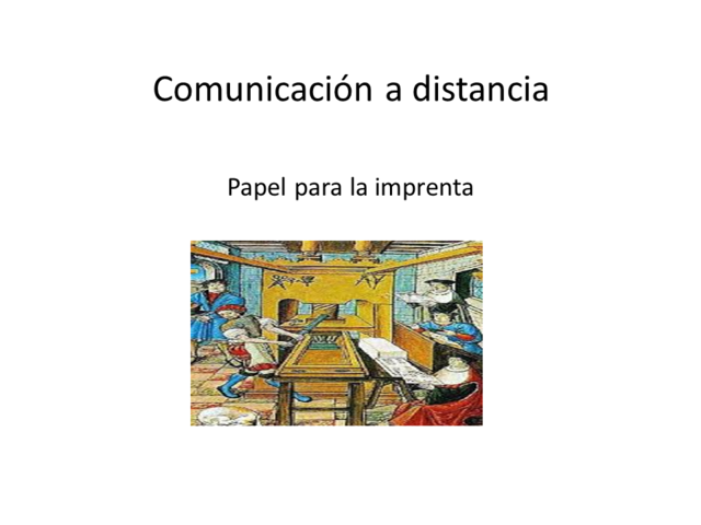 comunicación a distancia