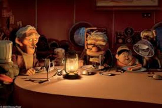 Carl meets his childhood hero, Charles Muntz