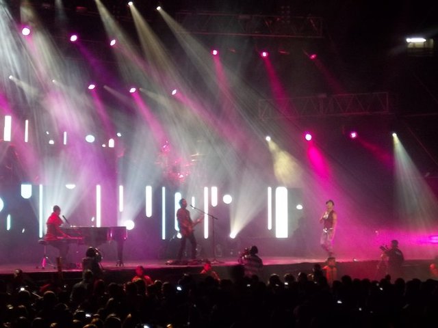 Asistio al concierto de la banda Mexicana (CAMILA)