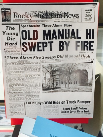 Old Manual High School Burns Down