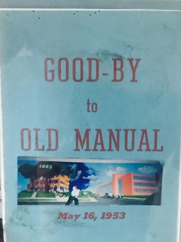 "Training" Dropped from Manual's Name