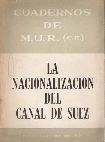 Nacionalización del canal de suez