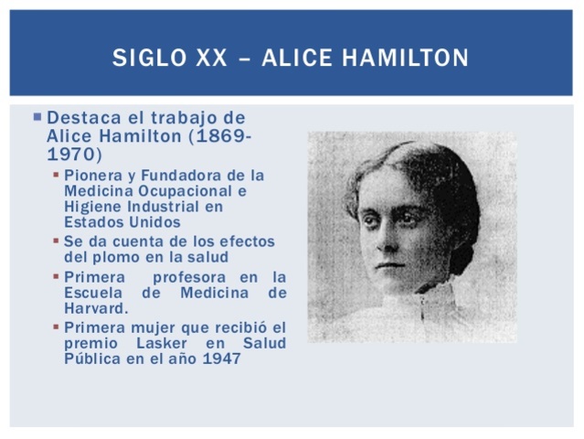 ALICE HAMILTON