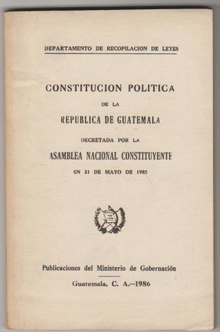 Constitución de la República de Guatemala