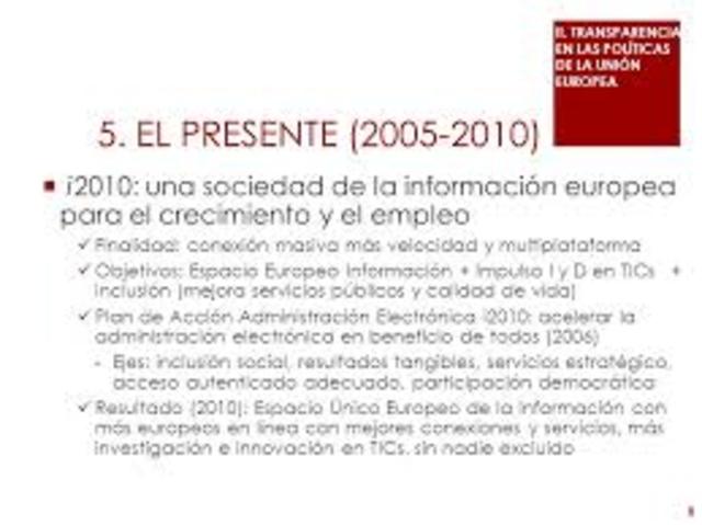 "2010, una sociedad de la información europea para el crecimiento y el empleo"