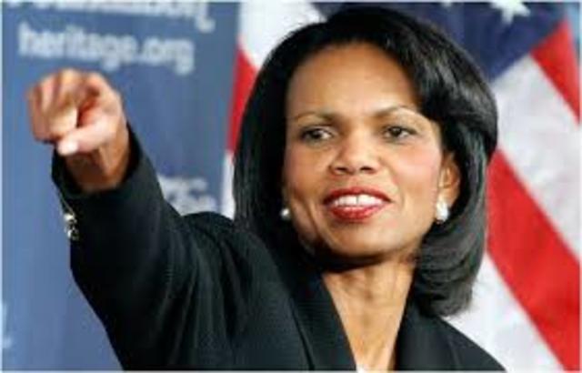 Condoleezza Rice.