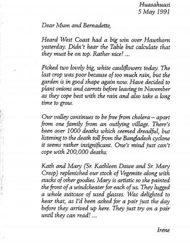 Letter to Mother and Bernadette