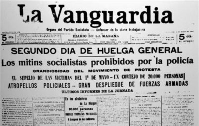La huelga general.