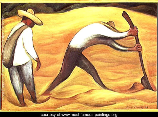Peasants by Diego Rivera