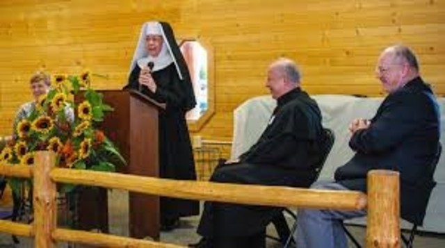 Irene McComack received vows as a novice.
