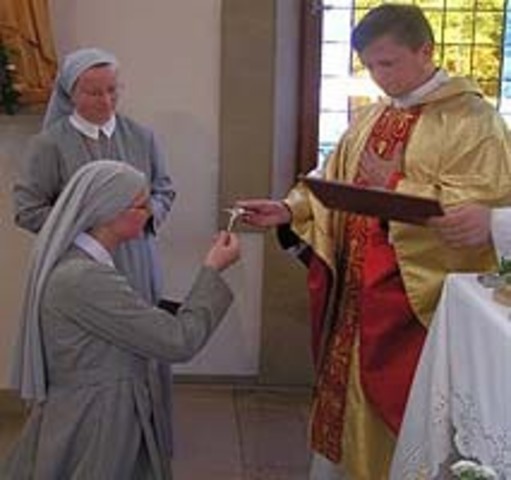 Receiving First Vows